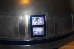 Finally got round to cutting some holes into R2's dome. He now has lights! :)